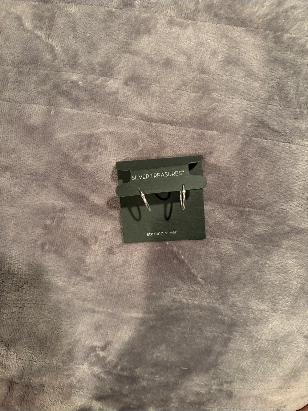 jcpenney Sterling Silver Hoop Earrings - Silver